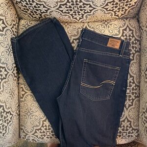 Signature by Levi Strauss Dark Blue Boot Cut Jeans size 8 worn one time